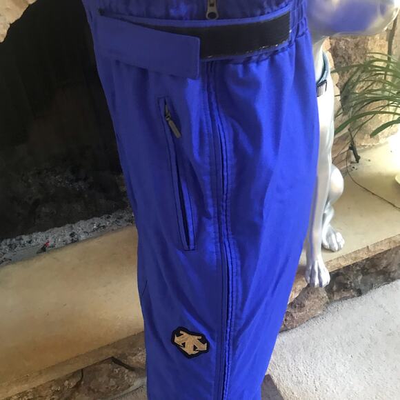 Descente Ski Bib Blue Snow Pants Men’s US Size 40 - Picture 4 of 10